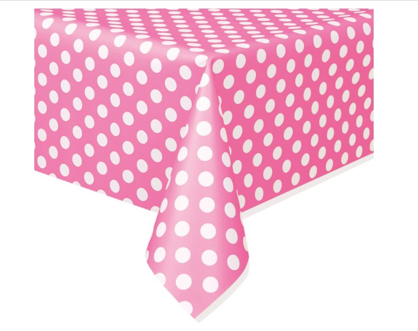 Nappe En Plastique 54"X108" - Pois Vif Party Shop