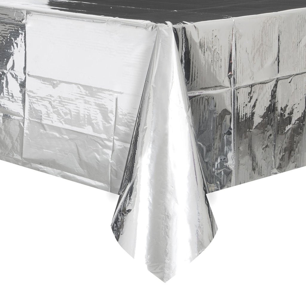 Nappe Rectangulaire En Aluminium 54Po X 108Po Argent Party Shop