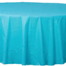 Amscan - Nappe Ronde En Plastique - Bleu Caraïbe - Party Shop