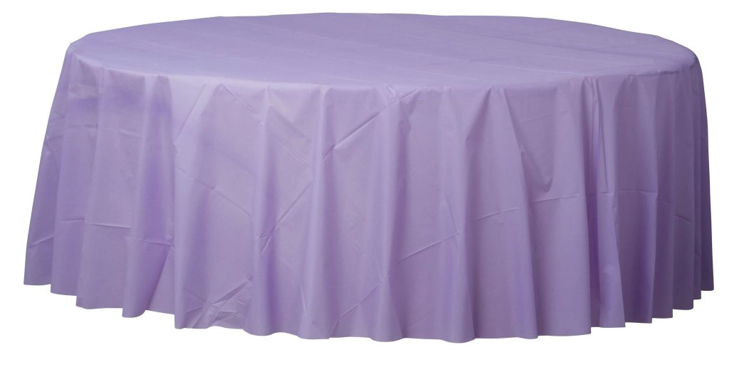 Nappe Ronde En Plastique - Lavande Party Shop