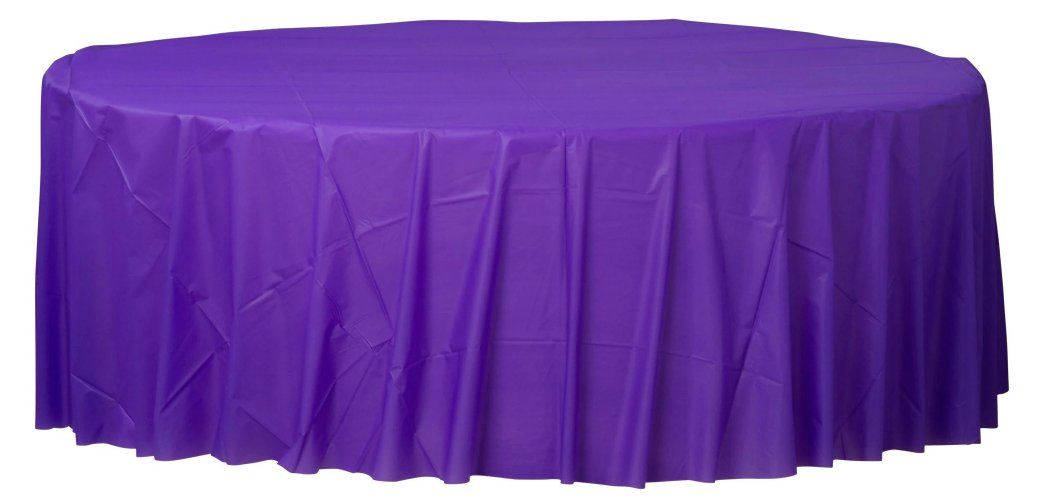 Nappe Ronde En Plastique - Nouveau Mauve Party Shop