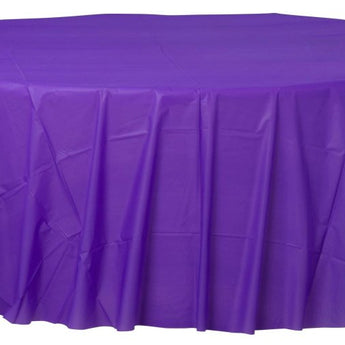 Nappe Ronde En Plastique - Nouveau Mauve Party Shop