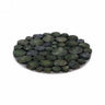ATTITUDE IMPORTS - Napperon Rond 8Po - Feutrine Et Bois Vert - Party Shop