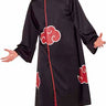 Naruto Akatsuki adult costume with black cloak featuring red clouds and reversible ninja headband – perfect for Halloween or anime cosplay - InSpirit - ¨Party Shop