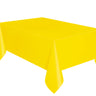 Unique - Nappe rectangulaire en plastique – Jaune néon uni 54" x 108" - Party Shop
