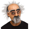 Old man mouthless latex mask with hairy mustache – Funny and creepy Halloween costume accessory- Funworld - Party Shop