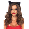 Party Shop - Oreilles De Chat En Velour Noir - Party Shop