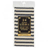 Amscan - Paille En Papier (24) - Noir Et Blanc Avec Étoiles Or - Party Shop