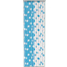 Unique - Pailles En Papier - Pois Bleu Pâle & Blanc (10) - Party Shop