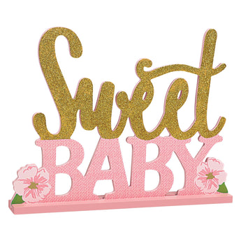 Pancarte 3D - Sweet Baby Rose Party Shop