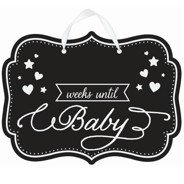 Pancarte Pour Craie - Weeks Until Baby Party Shop