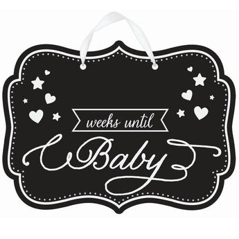 Pancarte Pour Craie - Weeks Until Baby Party Shop