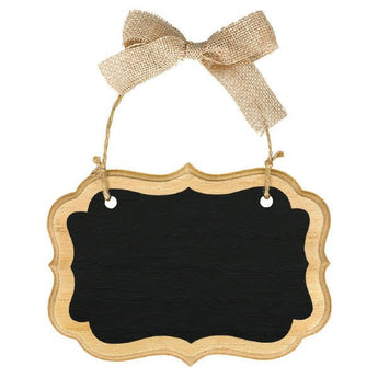 Pancarte Tableau 5.5"X4" En Mdf - Bois Naturel Party Shop