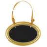 Amscan - Pancarte Tableau Oval 2.75"X4" En Mdf - Or - Party Shop
