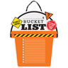 Amscan - Panneau En Carton 15" X 13" - Bucket List - Party Shop