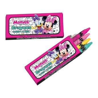 Paquets De Crayons De Cire (12X4Mcx) - Minnie Mouse Party Shop