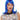 WESTBAY - Blue Peggy Sue wig – 1950s retro pin-up style costume wig with bangs and curls for women - Party Shop