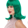 Green Peggy Sue wig – 1950s pin-up style costume wig with bangs and curls for women - WestBay- Party Shop