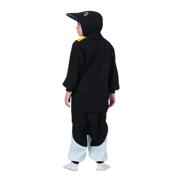 MOM - Penguin costume child kigurumi with hood and tail – funny animal outfit for kids 7 to 12 years – perfect for Halloween, carnival, cosplay or pajama party – Party Shop