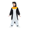 MOM - Penguin costume child kigurumi with hood and tail – funny animal outfit for kids 7 to 12 years – perfect for Halloween, carnival, cosplay or pajama party – Party Shop