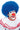 Perruque Adulte Deluxe - Clown Bleu Party Shop