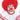 RUBIES - Perruque Adulte Deluxe - Clown Rouge - Party Shop