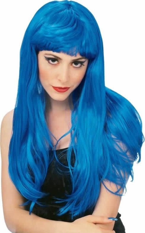Perruque Adulte - Glamour Bleu Party Shop