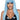 Leg Avenue - Perruque Adulte Longue Lisse - Bleu - Party Shop