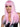 Leg Avenue - Perruque Adulte Longue Lisse Rose - Party Shop