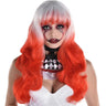 Amscan - Perruque Adulte Ombre Rouge Et Blanc - Party Shop