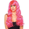 Leg Avenue - Perruque De Star Longue Et Ondulée - Rose - Party Shop