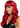Leg Avenue - Perruque De Vilaine - Rouge - Party Shop
