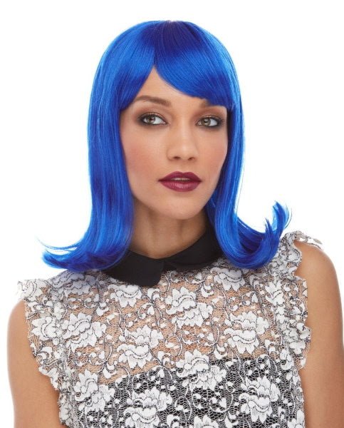 Perruque Haut De Gamme - Peggy Sue Bleu Party Shop