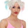 WESTBAY - Perruque Haute Gamme - Blonde Bleu Rose - Party Shop