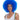 Perruque Haute Gamme - Clown Bleu Party Shop