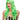 WESTBAY - Perruque Haut de Gamme - Longue Burlesque Verte - Party Shop