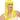 WESTBAY - Perruque Haute Gamme - Longue Classique Jaune - Party Shop