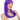 WESTBAY - Perruque Haute Gamme - Longue Classique Mauve - Party Shop