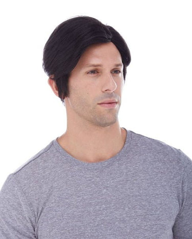 WESTBAY - Perruque Homme Haut de Gamme - Bob Noir - Party Shop