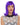 Perruque Haute Gamme - Peggy Sue Mauve Party Shop