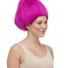 WESTBAY - Perruque Haute Gamme - Troll Magenta - Party Shop