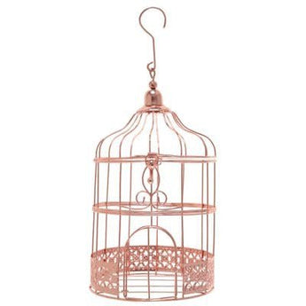 Petite Tirelire Cage Métal Rose Party Shop