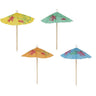 Unique - Pics Pour Décoration De Verres (144) - Parasol En Papier - Party Shop
