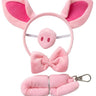 pig costume kit headband nose gloves tail halloween accessory