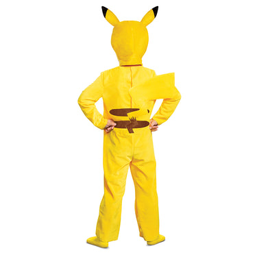 Pikachu toddler costume with jumpsuit and character headpiece – perfect for Halloween or Pokémon-themed birthday parties. - Party Shop - Disguise