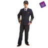 Adult pilot costume with hat, shirt, jacket, tie and pants. Realistic airline captain outfit for Halloween, carnival, cosplay or themed party. MOM - Party Shop