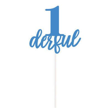 Unique - Pique Pour Gateau 1Ans - Bleu - Party Shop