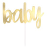 Unique - Pique Pour Gâteau - Baby (Or) - Party Shop