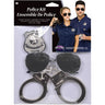 Police Instant Kit with badge, handcuffs, and aviator sunglasses – Perfect accessory for Halloween, police-themed parties, and role play. - FunWorld - Party shop