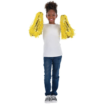 Pompons Meneuse de Claque - Jaune Party Shop